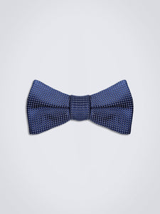 Bow Tie—Navy & White Polka Dots