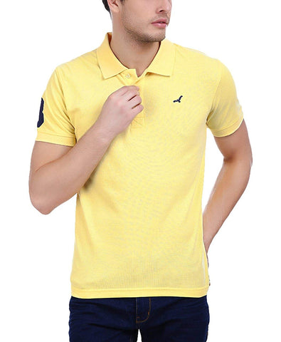 AMERICAN CREW Men's Cotton and Polyester Blend Polo T-Shirt